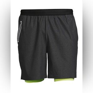NWT - Athlux Men's 2-in-1 Performance Stretch Woven Short with Mesh Liner